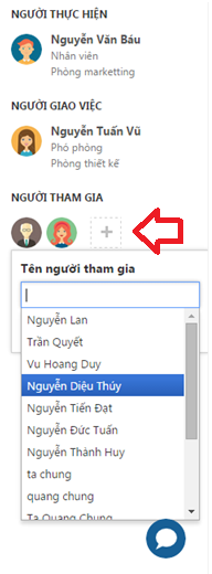 Thêm người tham gia