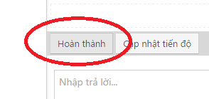 Thông báo hoàn thành công việc